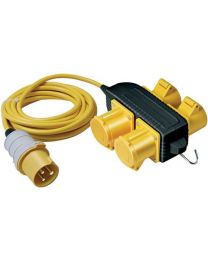 Brennenstuhl 110V Splitter Powerblock With 14M Lead 1.5G Cable 16A