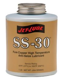 Jet-Lube SS30 Pure Copper High Temperature Anti-Seize 500g Brush Top