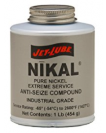 Jet-Lube Nikal High Temprature Anti-Seize and Gasket Compound Brush Top 500g