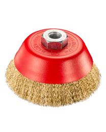 100mm brass crimped wire brush