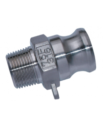 Camlock Coupling Type F Male Threaded Plug 316 Stainless Steel