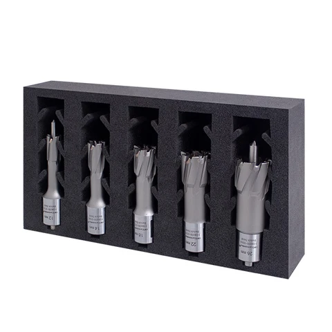 HMT 108030 CarbideMax® 12–28mm TCT Annular Broach Cutter Set, 7 Piece