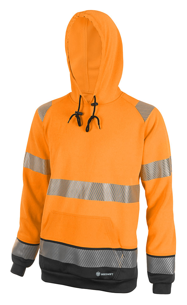 hi vis orange hoodie