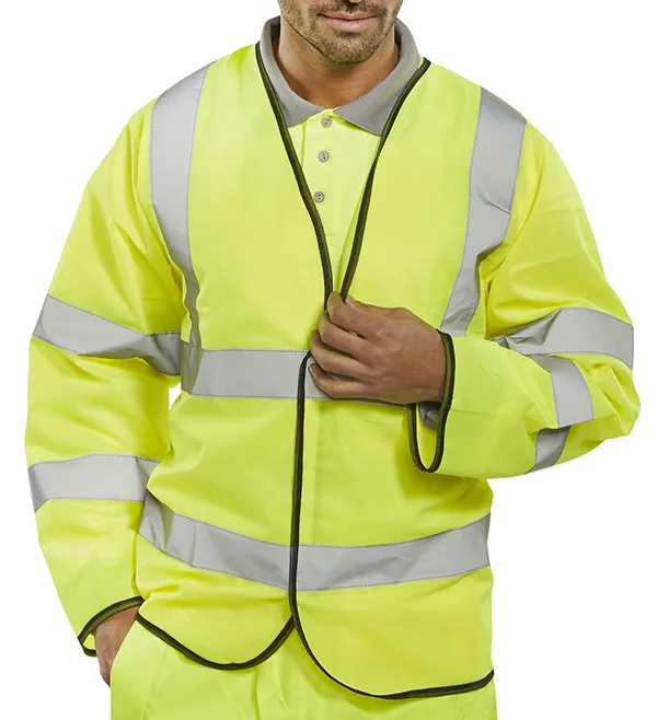 hi vis long sleeve jerkin vest