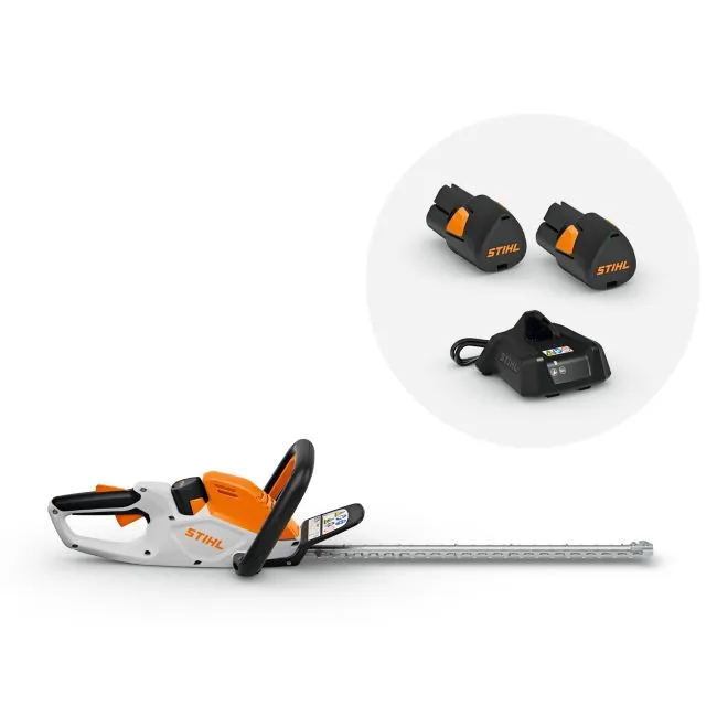 Stihl HSA 40 Cordless Hedgetrimmer, 2 x AS 2 battery and AL 1 charger