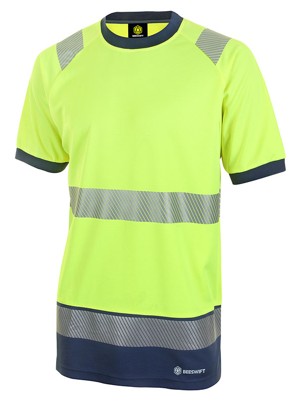 hi vis yellow t shirt