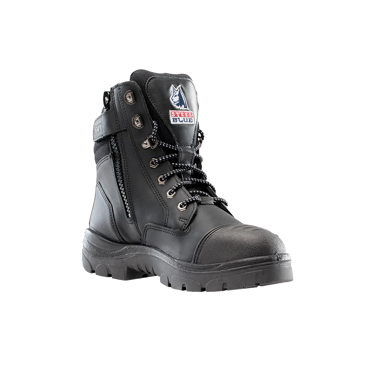 Steel Blue Southern Cross Zip Scuff S3 Black Safety Boots