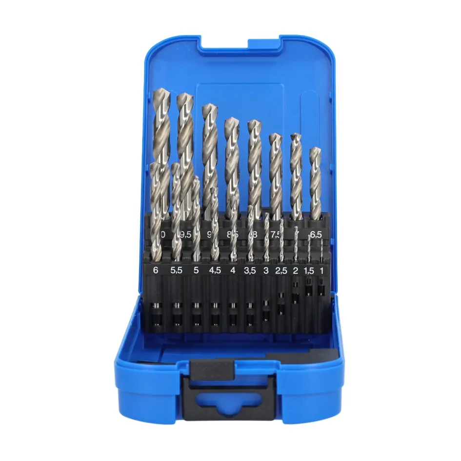Labor AL 1–10mm HSS-G Ground Steel Spiral Twist Drill Bit Set