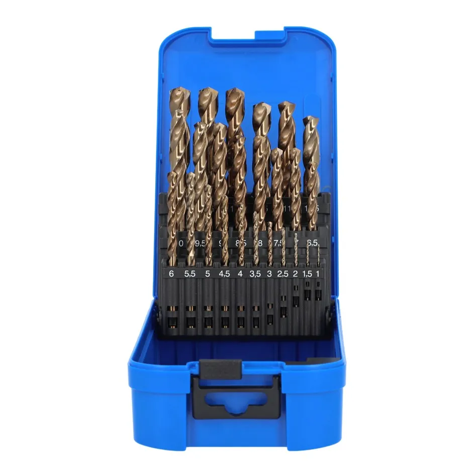 Labor AK 1–13mm HSS-G Cobalt Alloy Ground Steel Spiral Twist Drill Bit Set