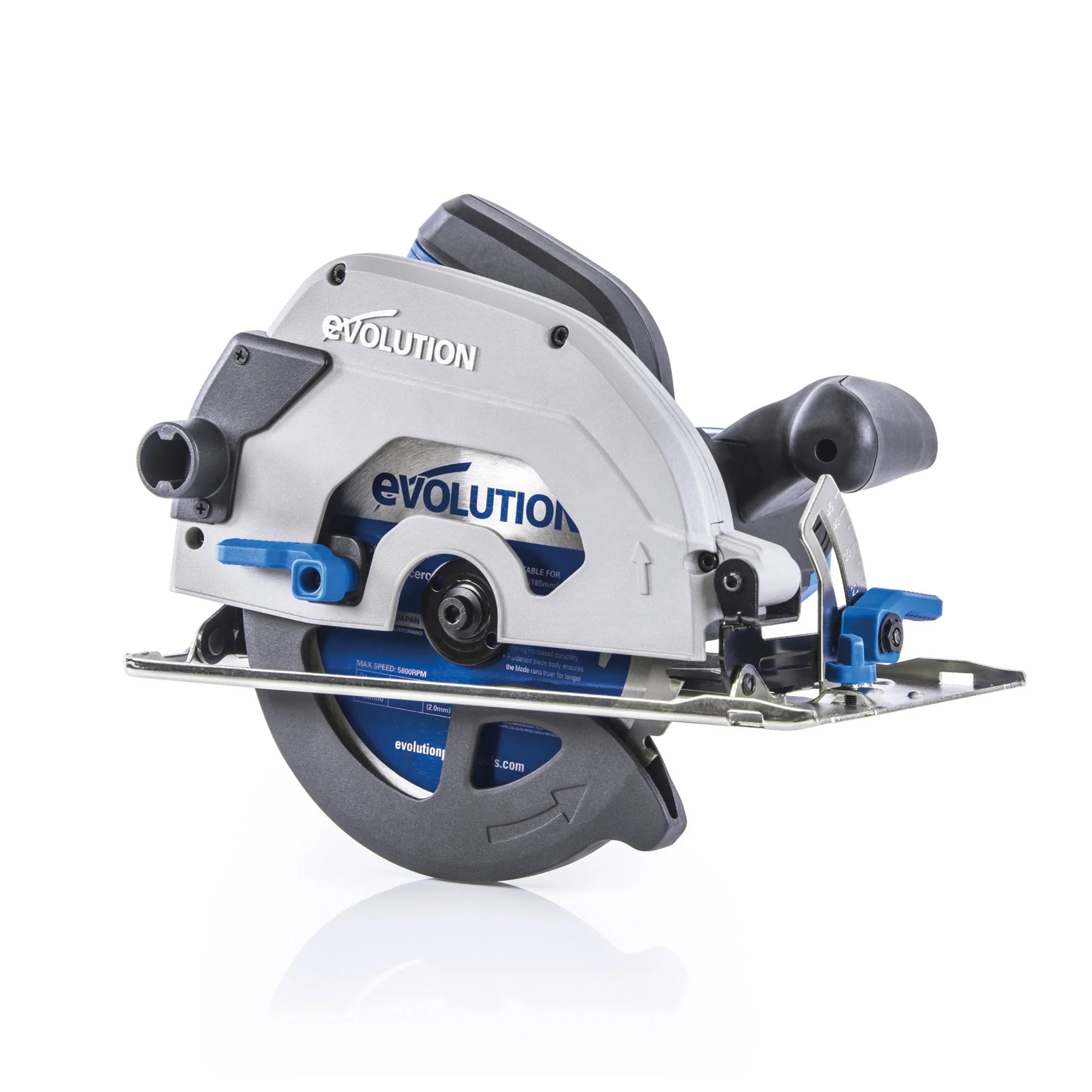 Evolution S185CCSL 185mm 110V Circular Saw with TCT Mild Steel Saw Blade