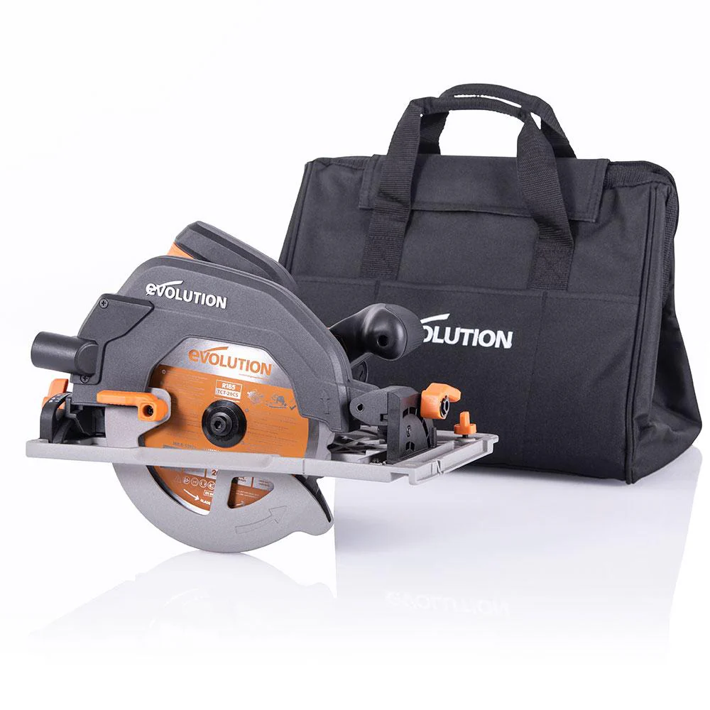 Evolution S185CCSX+ 185mm 110V Circular Saw with TCT Multi-Material Saw Blade