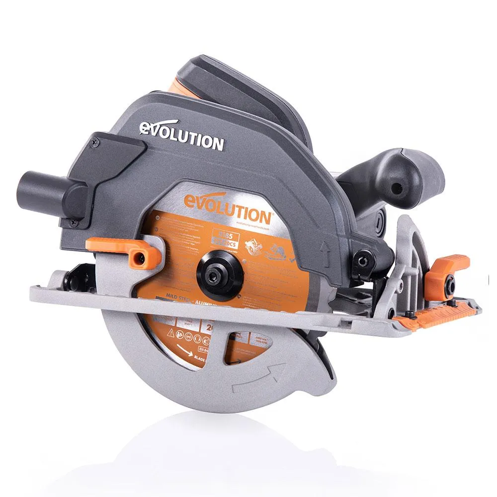 Evolution R185CCS 185mm 110V Circular Saw with TCT Multi-Material Saw Blade